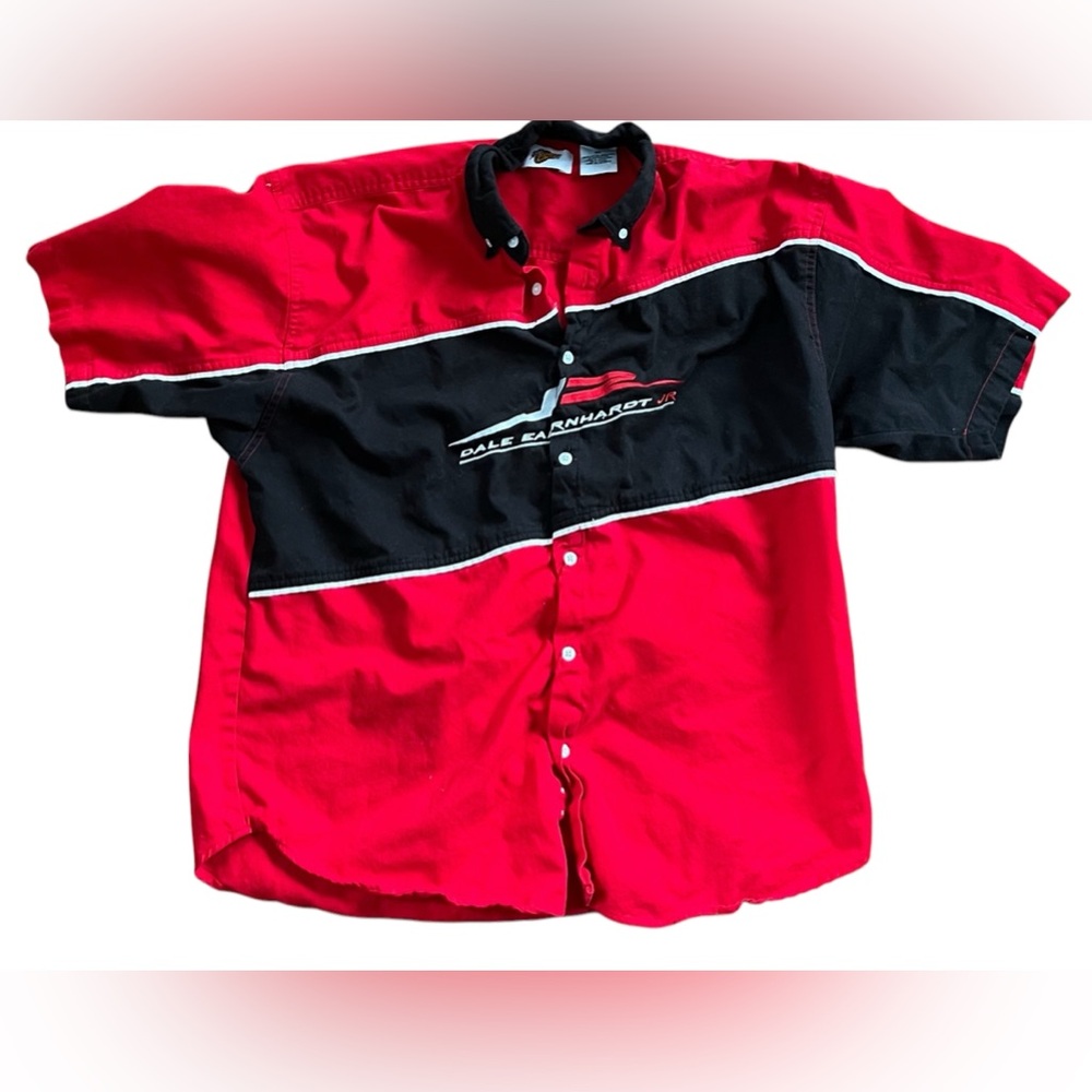 Men’s XL Dale Earnhardt Jr NASCAR Button Up Short Sleeve Shirt